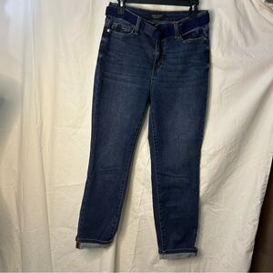 Judy Blue Womens Jeans 9/29 Dark Wash Blue Mid Rise JB88608 DK With Blue Belt